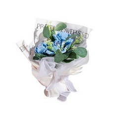 퍼즐피플 호환블럭 다육이 꽃 꽃다발 시리즈, 블루 꽃다발, 1개