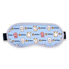 Comefree 萌犬版定時溫控熱敷眼罩 USB加熱蒸氣眼罩 可拆洗 CE/FCC認證, 詳見包裝