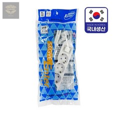 4구 차단 스위치 멀티탭 1.5m 16A 안전 절전형 국산 세계 1개입, 1