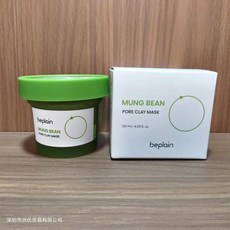 beplain 綠豆毛孔潔淨面膜，深層清潔 清爽溫和, 1個, 綠豆泥膜