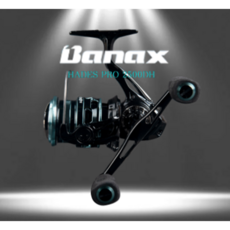 바낙스 하데스 프로 2500DH 더블핸들 스피닝 릴, 블랙