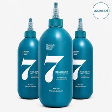 헤드스파7 파란눈 블랙 헤어팩, 300ml, 3개