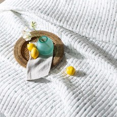 애쉬앤 플라워 순면 피그먼트 워싱 스프레드, 그린플라워