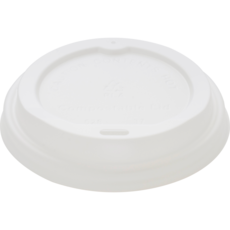 [클로에코] 8온스전용 80파이 8온스전용 생분해 리드 뚜껑 (종이컵미포함), 1개, 50개, 흰색 뚜껑