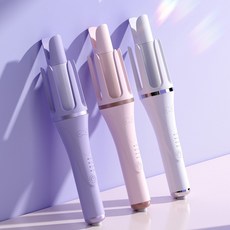 ANYOU 오토 헤어웨이브 고데기 32mm 볼륨펌 4단계 온도조절 휴대용 빠른 스타일링 자동 컬링, F079, 퍼플