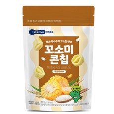 베베쿡 꼬소미콘칩 구운옥수수 과자, 구운옥수수맛, 25g, 5개
