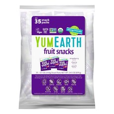 YumEarth 야미얼스 천연 과즙 젤리 대용량 야미얼스 젤리 스낵, 1개