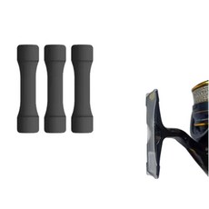 낚시 릴 시트 보호 커버 고무 안전 마찰 감소 2개입, 투명