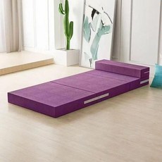 꾸꾸상점 접이식스프링매트리스 바닥 아늑한 싱글, 1cm, 퍼플 5cm