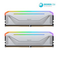 Apacer DDR5-5200 CL40 NOX RGB SILVER 패키지 (64GB(32Gx2))
