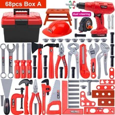 공구놀이세트 전동드라이버 도구박스 키트, 68pcs box A, CHINA