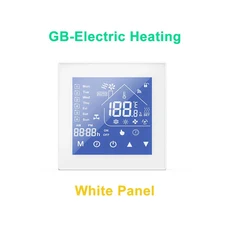 eWeLink WiFi 홈 물/전기 난방용 스마트 온도 제어 조절기 가스 보일러 지원 Alexa Google 음성, 05 GB-Electric-White, 05 GB-Electric-White