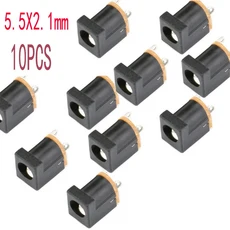 오디오잭 DC 2.1 2.5 5.5x2.1mm 3.5x1.3mm 커넥터 전원 플러그 수 암 잭 소켓 너, TypeG 10Pcs