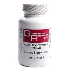 Cardiovascular Research 牛磺酸鎂鉀膠囊 無麩質, 1個, 60 件