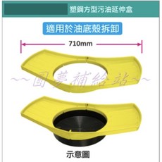 圓夢補給站 D.塑鋼方型污油延伸盤 適用於油底殼拆卸 含稅, 1個