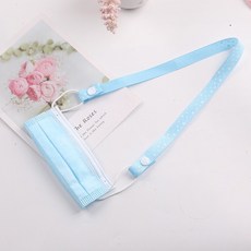 萱寶媽咪baby童裝館 兒童防丟口罩掛繩 可愛星星印花 按扣