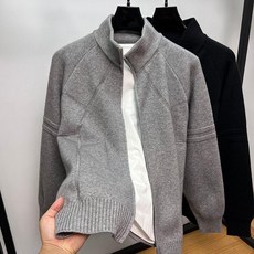 潮牌針織衫開衫男秋冬季慵懶風毛衣外套