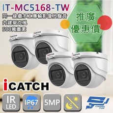 昌運監視器 IT-MC5168-TW 500萬 iCATCH 可取 監視器, 1個