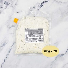 미래티에프 대파앤베이컨 크림치즈 파우치, 700g, 2개