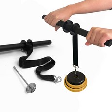 홈트러브 추감기 전완근 팔뚝 운동기구 리스트롤러 근력 운동 홈트, 1개, 블랙