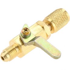 에어컨 볼 밸브 14 SAE 어댑터 직선 차단 HVAC AC 자동차 서비스 도구용 R134A R22 R12 R410A 냉매에 적합