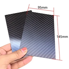 1pcs 95x145mm 탄소 섬유 시트 3K 플레이트 보드 0.5mm5mm 두께, 1.2mm Twill Glossy
