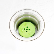 머리카락 배수구망 욕조캡 실리콘 거름망, 그린, 그린