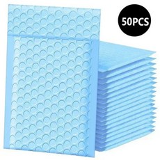 50pcs 멀티 컬러 버블 포장 5 크기 사용 가능한 봉투 배송 패키지 포장 가방 용품, 18*23cm, New blue