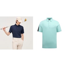 링스 골프 남성 냉감 메쉬 소재 MIX 카라 티셔츠 L11E2TO305
