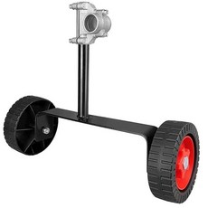 잔디 깎는 기계 지원 휠 백팩 잡초 핸드 헬드 지원 프레임 휴대용 지지대 휠 잔디 모어 보조 휠, 검은색