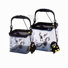 HD 누드 그물 두레박 투명 지퍼 개폐형 살림통 로프세트, HD누드그물25투명, 1개