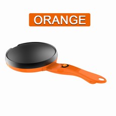 전기 크레페 제조기 피자 팬케이크 기계 비 스틱 철판 베이킹 팬 주방 기기 요리 도구 220V, 01 orange_01 110V_02 EU