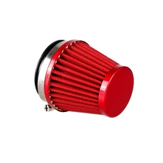 범용 38mm 바이크 오토바이 에어 필터 흡기 유도 키트 GY6 50cc 110cc 125cc 스쿠터 ATV 먼지 자전거 45mm4, 07 58-60MM Red
