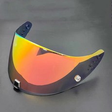 蠍子Scorpion EXO-R1/1400/520氣囊賽道頭盔鏡片副廠 安全帽頭盔鏡片, 金紅, 1個