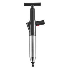 不鏽鋼氣壓式水管疏通器 馬桶水槽排水口多功能通管器 8BAR強力管道疏通, 不銹鋼