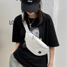 르블링 남녀공용 캔버스 데일리 힙색 슬링백