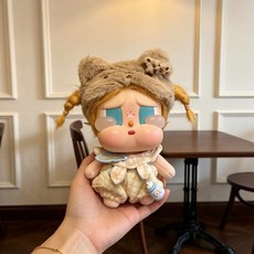 팝마트 크라이베이비 휴가 일기 시리즈 인형 인형옷 인형제외 인형의상 세트, 인형 제외, 1개, 베어 머리띠+팬츠+스카프 세트