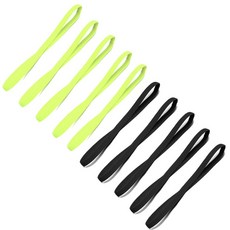 10Pcs 컬러 여성 남성 요가 머리띠 스포츠 미끄럼 방지 탄성 고무 헤어 액세서리, x 10pcs 1