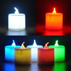 LED티라이트초(대형)티라이트초 촛불이벤트 프로포즈, 레드