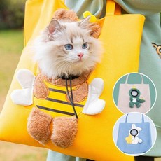 고양이 산책 가방 포대기 슬링백 외출 이동장, 1개, 상세페이지 참조