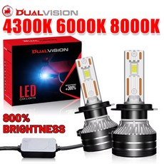 K5C H4 LED 헤드라이트 Canbus H7 H1 H11 H8 9005 HB3 9006 HB4 9012 HIR2 880 881 H27 9007 9008 H13 CSP 자동차, 6000K 콜드 화이트