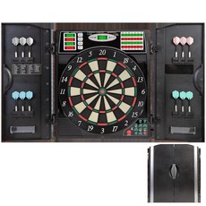 아라크니드 티타늄 5400 전자 다트판 및 캐비닛 블랙, Dartboard and Cabinet, 1개