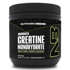 Nutrabio 微粉化一水肌酸粉末, 1個, 150g