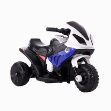 TECHONE MOTO31 三輪玩具兒童電動摩托車重機可坐可騎充電附早教音樂系統紅藍兩色顏質實力兼具溜娃神器, 籃色, 1個