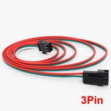 1-20Pcs JST SM LED 커넥터 남성 연장 케이블 WS2812B 5050 3528 스트립 용 2 /3 핀 와이어 더블 엔드 플러, 02 20Pcs, 03 2Meter, 02 3Pin