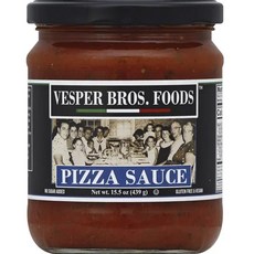Vesper Brothers Foods 피자 소스, 1개, 439g