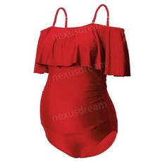 임산부비키니 태교여행 휴가 뱃살커버 수영복 모노키니 백리스 해변 막삭