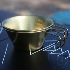 별별 304스텐 골드 티타늄코팅 시에라컵 낚시컵, 300ml