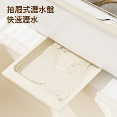 CREAM WIND 帶蓋碗筷收納盒 碗盤瀝水架, 1個, 中號無蓋棕色:如圖, 1層