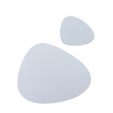 Bliss Home 北歐可愛鵝卵石矽膠餐桌餐墊+含杯墊, 灰色, 2組